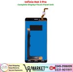 Infinix Hot 3 Pro LCD Panel Price In Pakistan