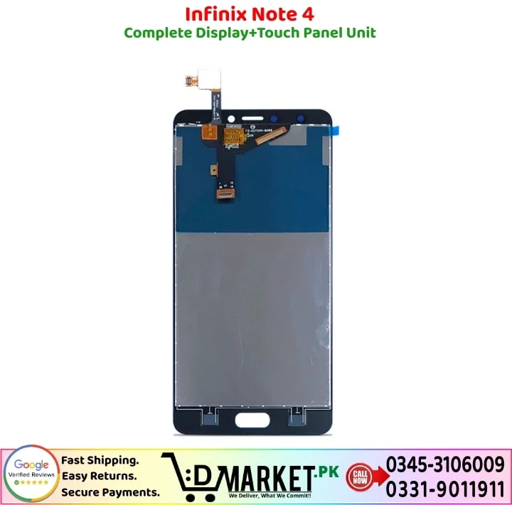 Infinix Note 4 LCD Panel Price In Pakistan