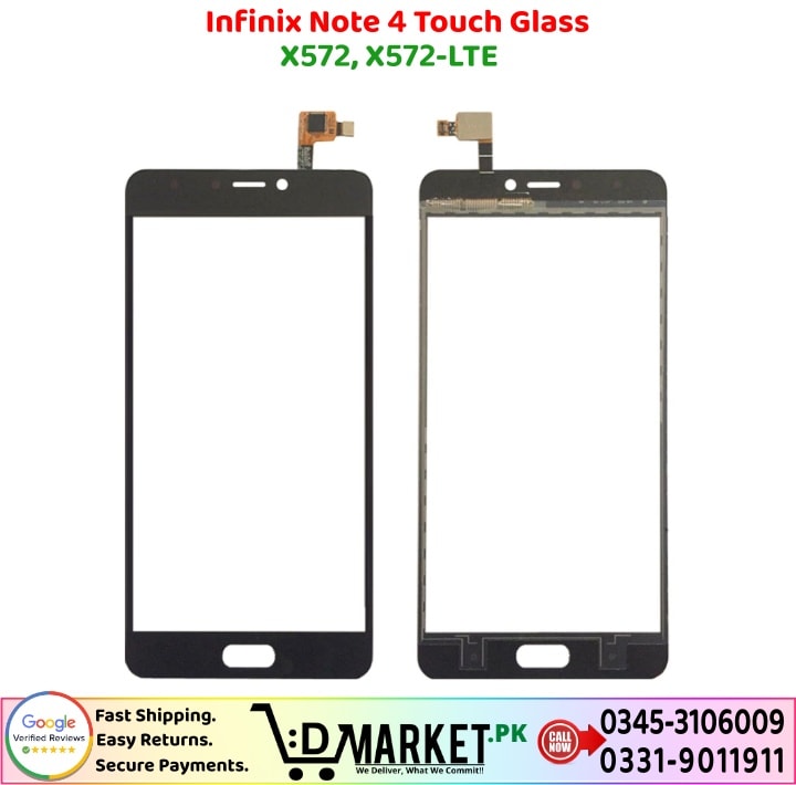 Infinix Note 4 Touch Glass Price In Pakistan