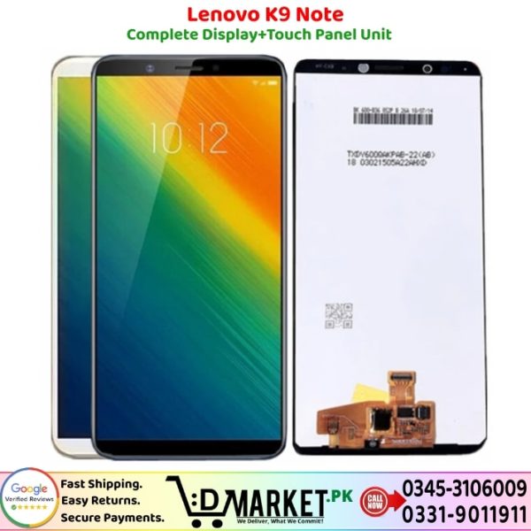 Lenovo K9 Note LCD Panel Price In Pakistan