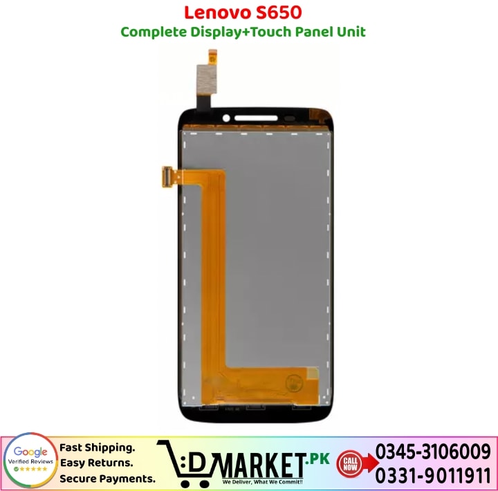 Lenovo S650 LCD Panel Price In Pakistan