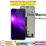 Motorola One Macro LCD Panel Price In Pakistan