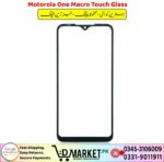 Motorola One Macro Touch Glass Price In Pakistan-