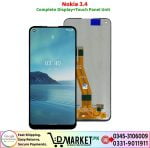 Nokia 3.4 LCD Panel Price In Pakistan