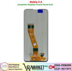 Nokia 3.4 LCD Panel Price In Pakistan