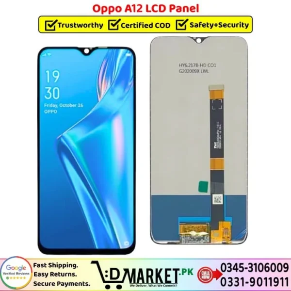 Oppo A12 LCD Panel Price In Pakistan