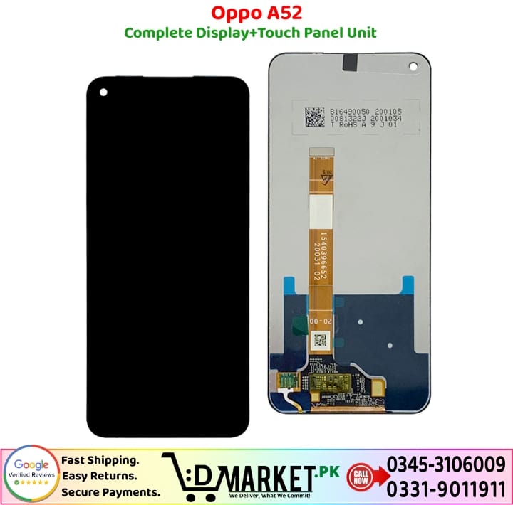 Oppo A52 LCD Panel Price In Pakistan