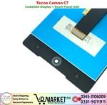 Tecno Camon C7 LCD Panel Price In Pakistan