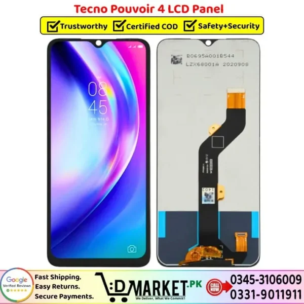 Tecno Pouvoir 4 LCD Panel Price In Pakistan