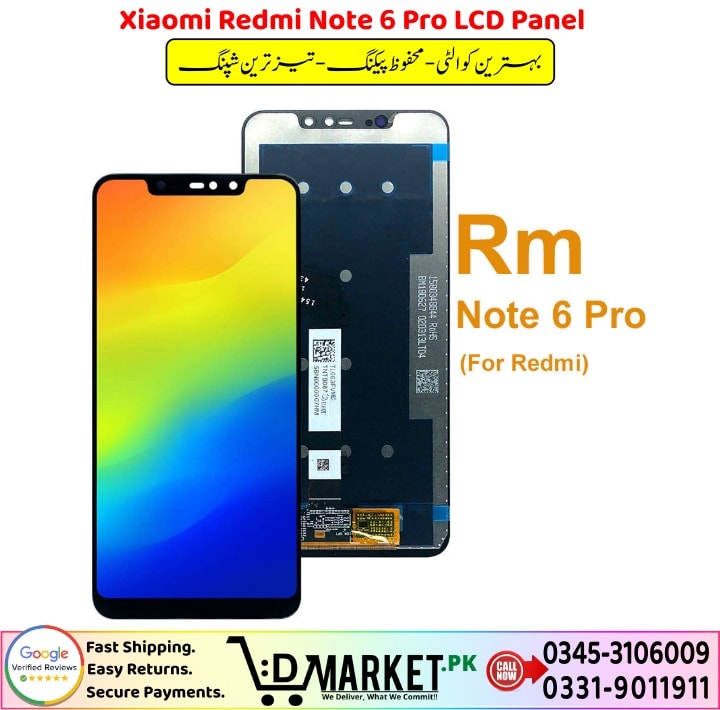 Xiaomi Redmi Note 6 Pro LCD Panel Price In Pakistan