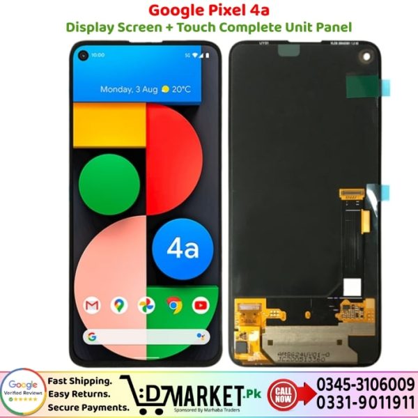 Google Pixel 4A LCD Panel Price In Pakistan
