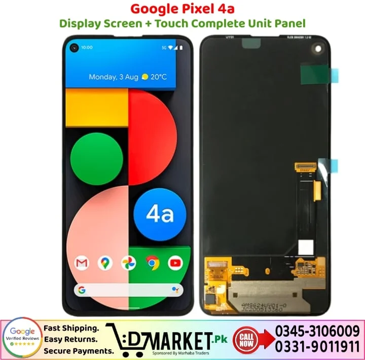 Google Pixel 4A LCD Panel Price In Pakistan