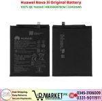 Huawei Nova 3i Original Battery Price In Pakistan