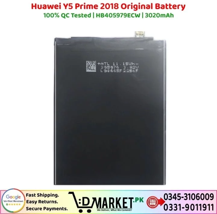 Huawei Y5 Prime 2018 Original Battery Price In Pakistan