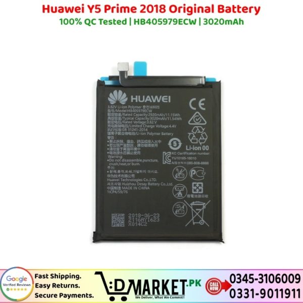 Huawei Y5 Prime 2018 Original Battery Price In Pakistan