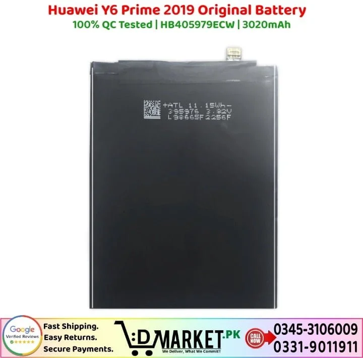 Huawei Y6 Prime 2019 Original Battery Price In Pakistan