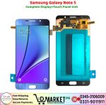 Samsung Galaxy Note 5 LCD Panel Price In Pakistan