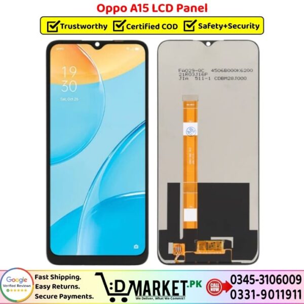 Oppo A15 LCD Panel Price In Pakistan