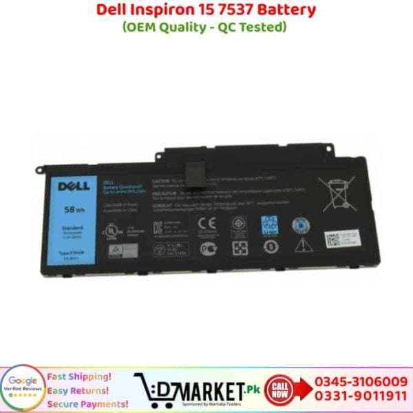 Dell Inspiron 15 7537 Battery Price In Pakistan