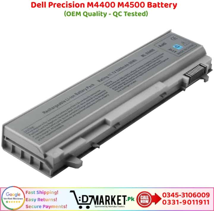 Dell Precision M4400 M4500 Battery Price In Pakistan
