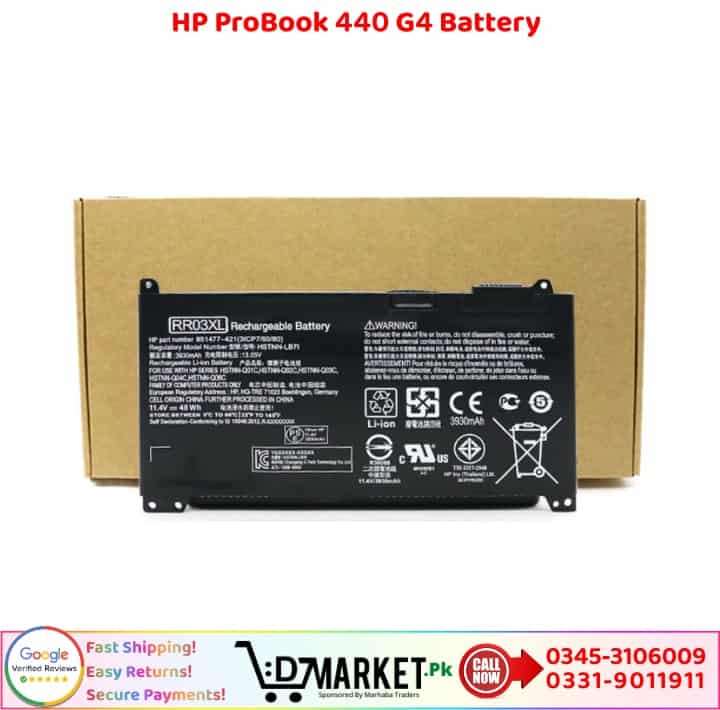 HP ProBook 440 G4 Battery Price In Pakistan