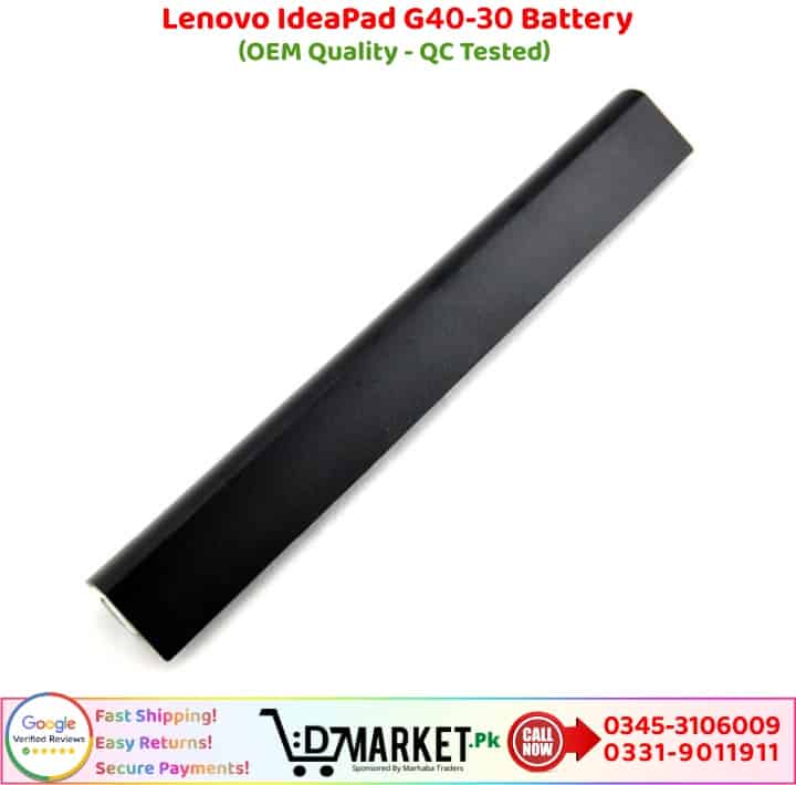 Lenovo IdeaPad G40 30 Battery Price In Pakistan