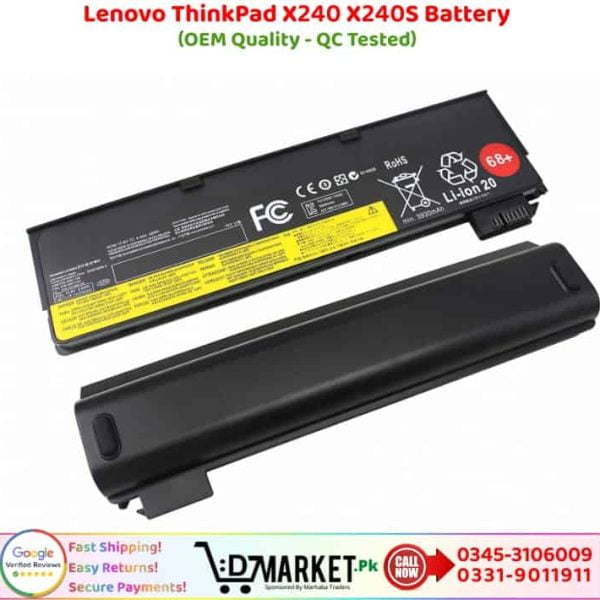 Lenovo ThinkPad X240 X240S Battery Price In Pakistan