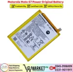 Motorola Moto G7 Power Original Battery Price In Pakistan