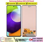 Samsung Galaxy A52 LCD Panel Price In Pakistan