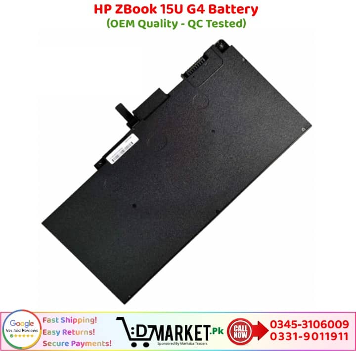 HP ZBook 15U G4 Battery Price In Pakistan