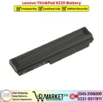Lenovo ThinkPad X220 Battery Price In Pakistan