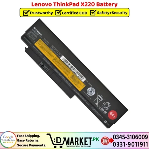 Lenovo ThinkPad X220 Battery Price In Pakistan