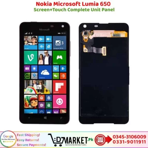 Nokia Microsoft Lumia 650 LCD Panel Price In Pakistan