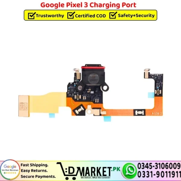 Google Pixel 3 Charging Port Board Flex Cable Strip Replacement - DMarket.Pk