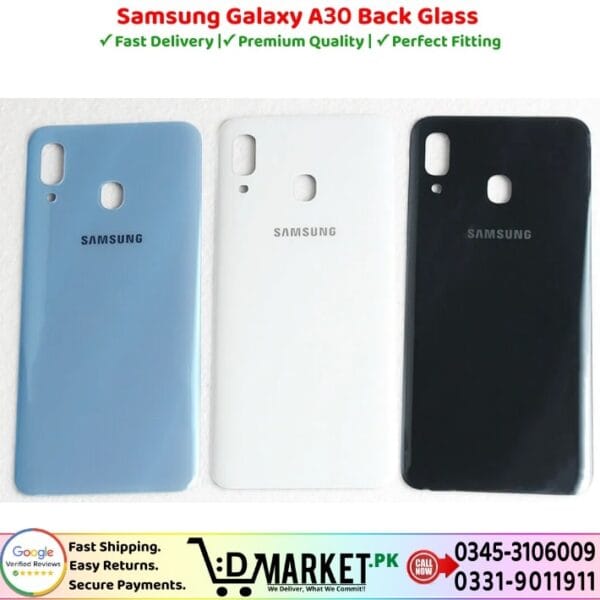 Samsung Galaxy A30 Back Glass Price In Pakistan