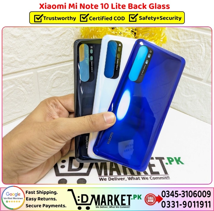 Xiaomi Mi Note 10 Lite Back Glass Price In Pakistan001