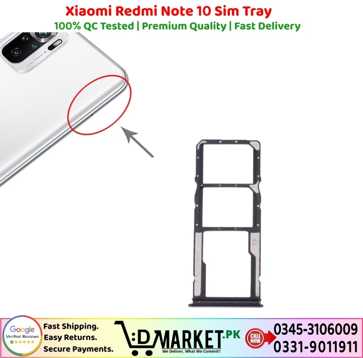 Xiaomi Redmi Note 10 Sim Tray Price In Pakistan