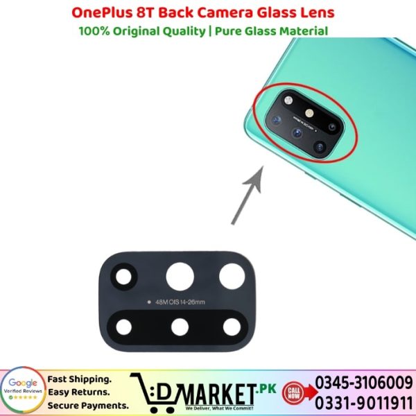 OnePlus 8T Back Camera Glass Lens Price In Pakistan