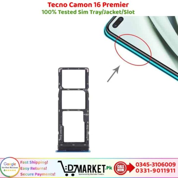 Tecno Camon 16 Premier Sim Tray Price In Pakistan