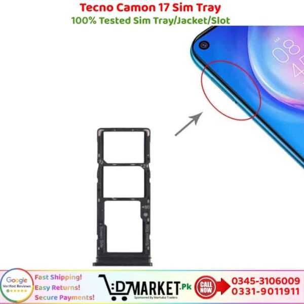 Tecno Camon 17 Sim Tray Price In Pakistan