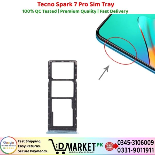 Tecno Spark 7 Pro Sim Tray Price In Pakistan