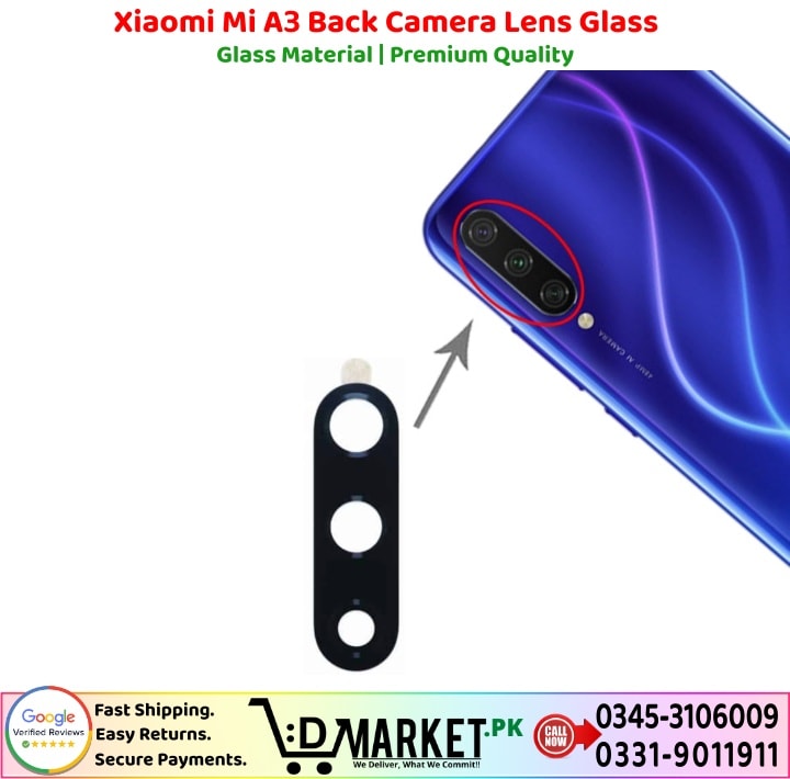 Xiaomi Mi A3 Back Camera Glass Lens Price In Pakistan