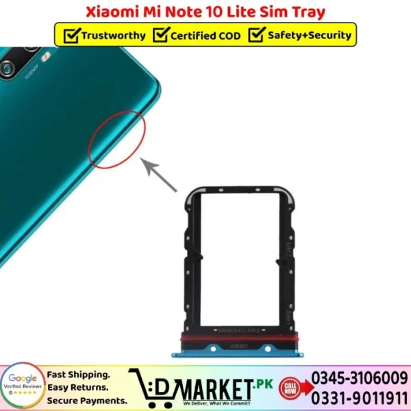 Xiaomi Mi Note 10 Lite Sim Tray Price In Pakistan