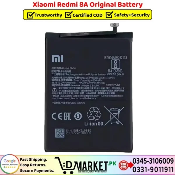 Xiaomi Redmi 8a Original Battery Price In Pakistan