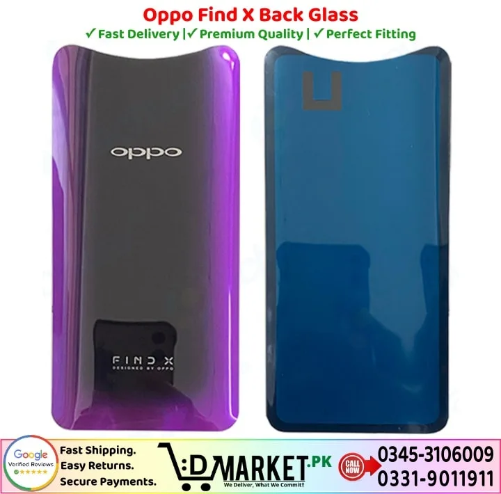 Oppo Find X Back Glass Price In Pakistan