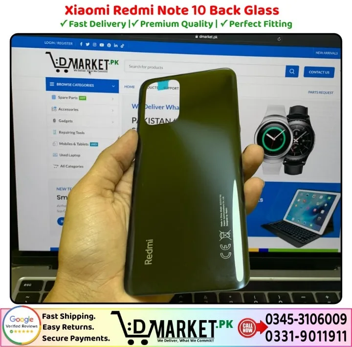 Xiaomi Redmi Note 10 Back Glass Price In Pakistan