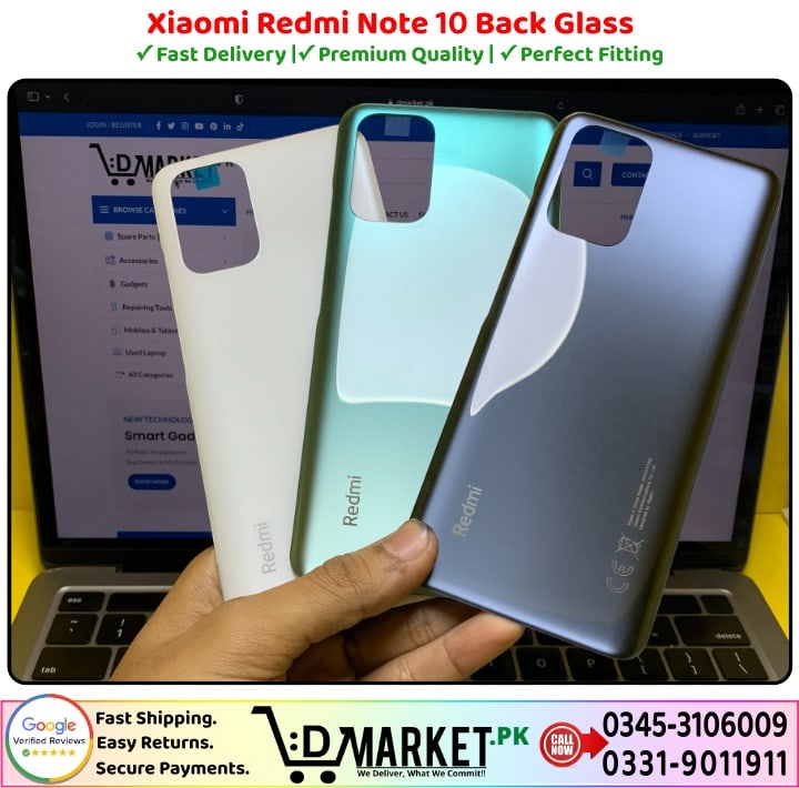 Xiaomi Redmi Note 10 Back Glass Price In Pakistan