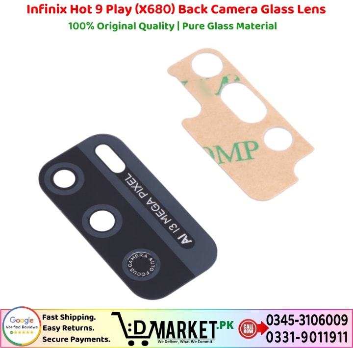 Infinix Hot 9 Play X680 Back Camera Glass Lens Price In Pakistan