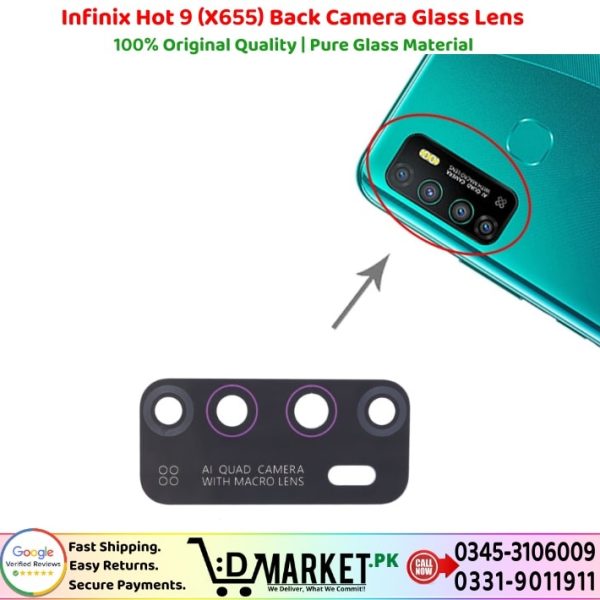 Infinix Hot 9 X655 Back Camera Glass Lens Price In Pakistan