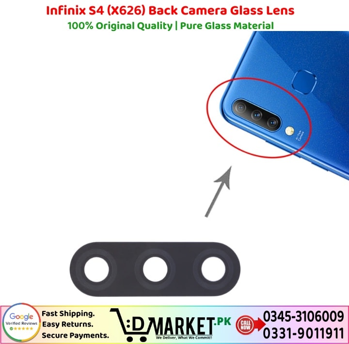 Infinix S4 X626 Back Camera Glass Lens Price In Pakistan